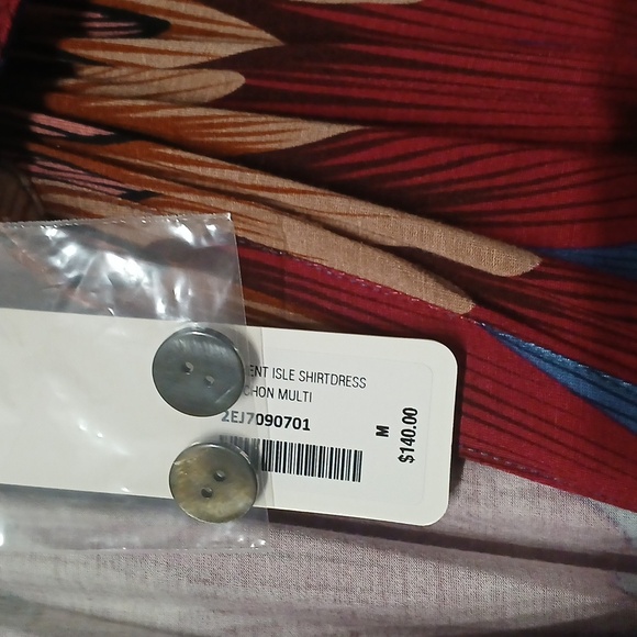 NWT Soft Surroundings Multicolor Patterned Women's Dress, SzM - Picture 7 of 9